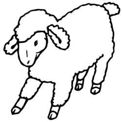 Coloring page: Sheep (Animals) #11406 - Printable coloring pages