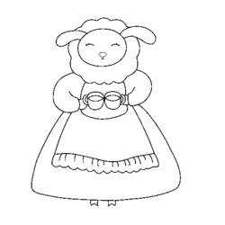 Coloring page: Sheep (Animals) #11487 - Free Printable Coloring Pages