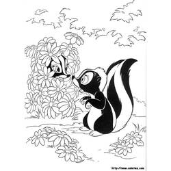 Coloring page: Skunk (Animals) #11295 - Printable coloring pages
