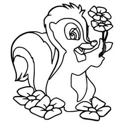 Skunk (Animals) coloring page #205284 to print and color