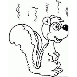 Skunk (Animals) coloring page #205300 to print and color