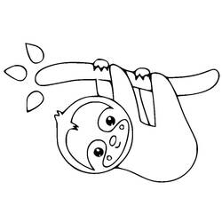 Coloring page: Sloth (Animals) #210408 - Free Printable Coloring Pages