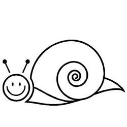 Snail (Animals) coloring page #177423 to print and color