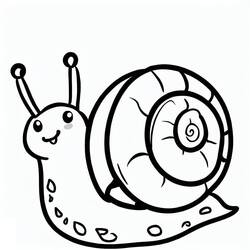 Snail (Animals) coloring page #217006 to print and color