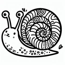 Snail (Animals) coloring page #217012 to print and color