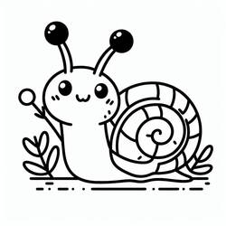 Snail (Animals) coloring page #217014 to print and color