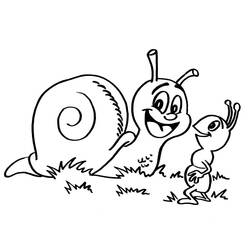 Coloring page: Snail (Animals) #6502 - Printable coloring pages