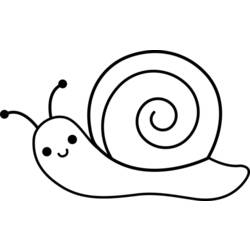 Coloring pages: Snail - Free Printable Coloring Pages