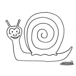 Coloring page: Snail (Animals) #6550 - Printable coloring pages