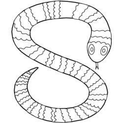 Coloring page: Snake (Animals) #14368 - Printable coloring pages