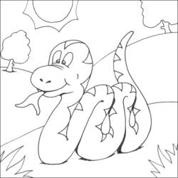 Coloring page: Snake (Animals) #14381 - Free Printable Coloring Pages