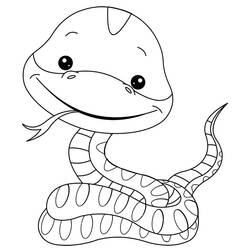 Coloring page: Snake (Animals) #14394 - Printable coloring pages