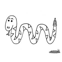 Coloring pages: Snake - Free Printable Coloring Pages