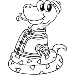 Coloring page: Snake (Animals) #14444 - Free Printable Coloring Pages