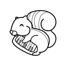 Coloring page: Squirrel (Animals) #6163 - Free Printable Coloring Pages