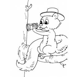 Coloring page: Squirrel (Animals) #6168 - Free Printable Coloring Pages