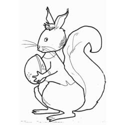 Coloring page: Squirrel (Animals) #6179 - Free Printable Coloring Pages