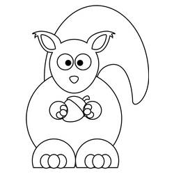 Coloring page: Squirrel (Animals) #6197 - Free Printable Coloring Pages