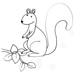 Coloring page: Squirrel (Animals) #6199 - Free Printable Coloring Pages