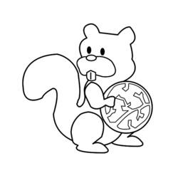 Coloring page: Squirrel (Animals) #6210 - Free Printable Coloring Pages
