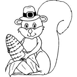 Coloring page: Squirrel (Animals) #6218 - Free Printable Coloring Pages