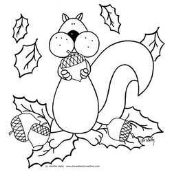 Coloring page: Squirrel (Animals) #6226 - Free Printable Coloring Pages