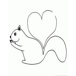 Coloring page: Squirrel (Animals) #6230 - Free Printable Coloring Pages