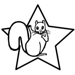 Coloring page: Squirrel (Animals) #6251 - Free Printable Coloring Pages