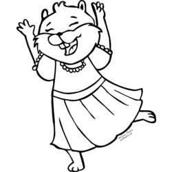 Coloring page: Squirrel (Animals) #6252 - Free Printable Coloring Pages