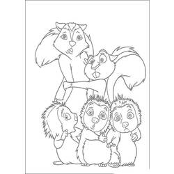 Coloring page: Squirrel (Animals) #6265 - Free Printable Coloring Pages