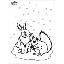 Coloring page: Squirrel (Animals) #6266 - Free Printable Coloring Pages