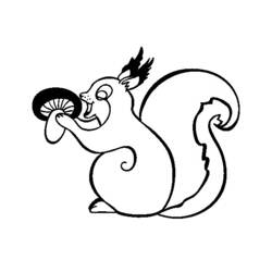Coloring page: Squirrel (Animals) #6269 - Free Printable Coloring Pages