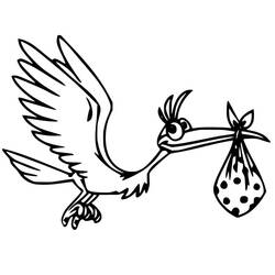 Stork (Animals) coloring page #185234 to print and color