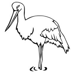 Stork (Animals) coloring page #185243 to print and color