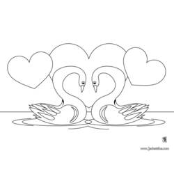 Coloring page: Swan (Animals) #4991 - Printable coloring pages