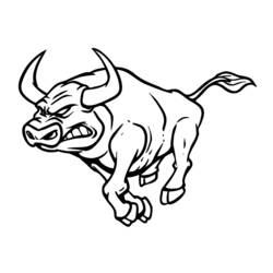 Coloring page: Taurus (Animals) #13804 - Printable coloring pages