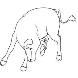 Coloring page: Taurus (Animals) #13812 - Printable coloring pages
