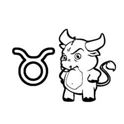 Coloring page: Taurus (Animals) #13814 - Free Printable Coloring Pages