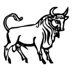 Coloring page: Taurus (Animals) #13829 - Printable coloring pages