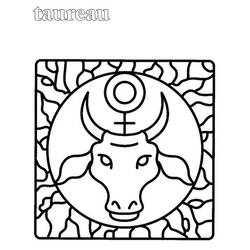 Coloring page: Taurus (Animals) #13859 - Free Printable Coloring Pages