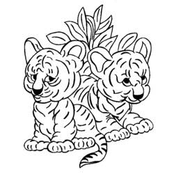 Coloring page: Tiger (Animals) #13612 - Free Printable Coloring Pages