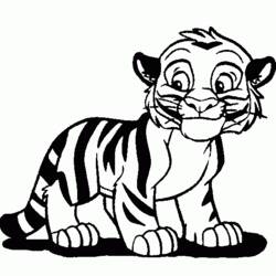 Coloring page: Tiger (Animals) #13635 - Printable coloring pages