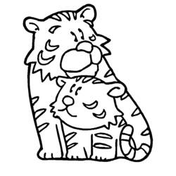 Coloring page: Tiger (Animals) #13639 - Free Printable Coloring Pages