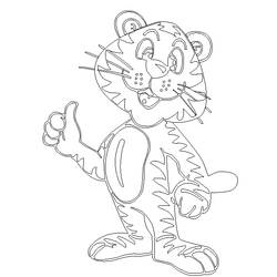 Coloring page: Tiger (Animals) #13657 - Free Printable Coloring Pages