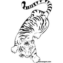 Coloring page: Tiger (Animals) #13663 - Free Printable Coloring Pages