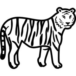 Coloring page: Tiger (Animals) #13670 - Free Printable Coloring Pages