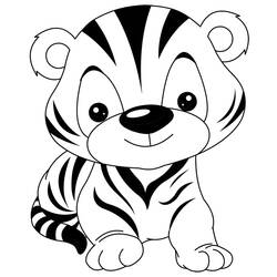 Coloring page: Tiger (Animals) #13680 - Free Printable Coloring Pages