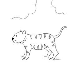 Coloring page: Tiger (Animals) #13733 - Free Printable Coloring Pages
