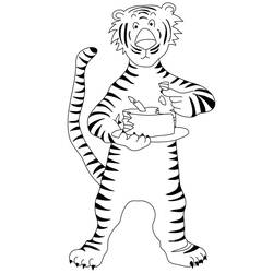 Tiger (Animals) coloring page #174907 to print and color