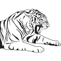 Tiger (Animals) coloring page #174933 to print and color